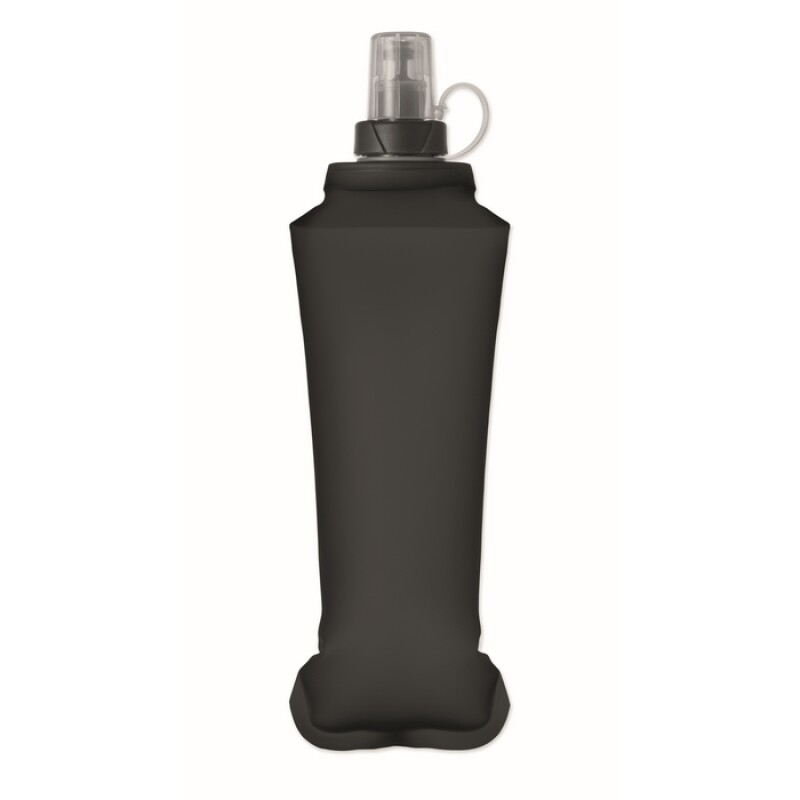 Skládací láhev na vodu 500 ml, černá