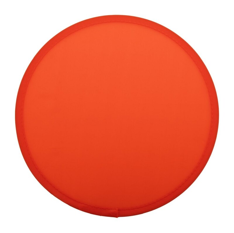 Skládací RPET polyesterové frisbee s pouzdrem, červená