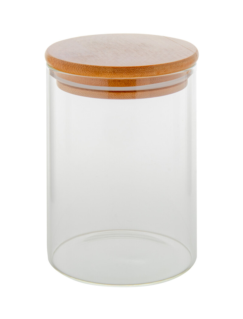 Skleněná dóza s bambusovým víčkem, 550ml