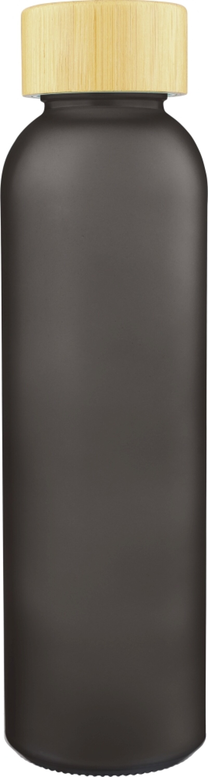 Skleněná láhev na pití, 500 ml, černá