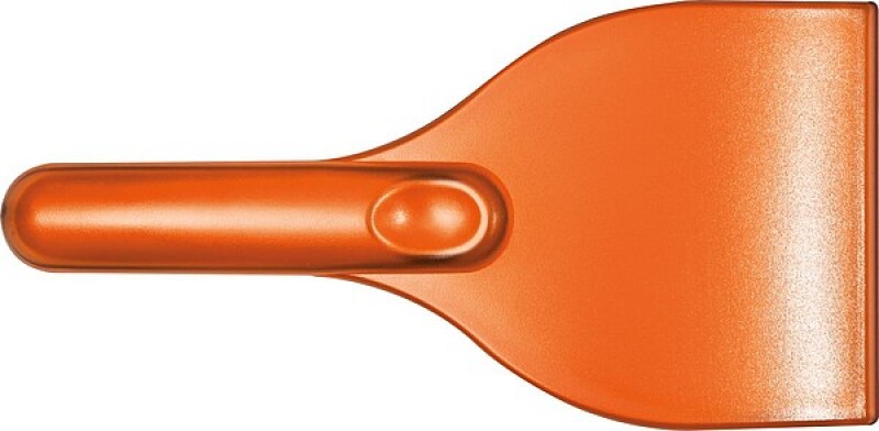 Škrabka na led z transparentního plastu, oranžová