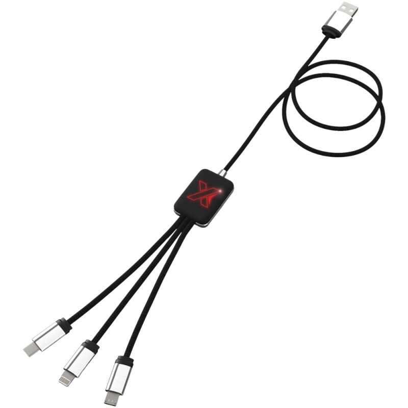 Snadno použitelný světelný kabel SCX.design, červená