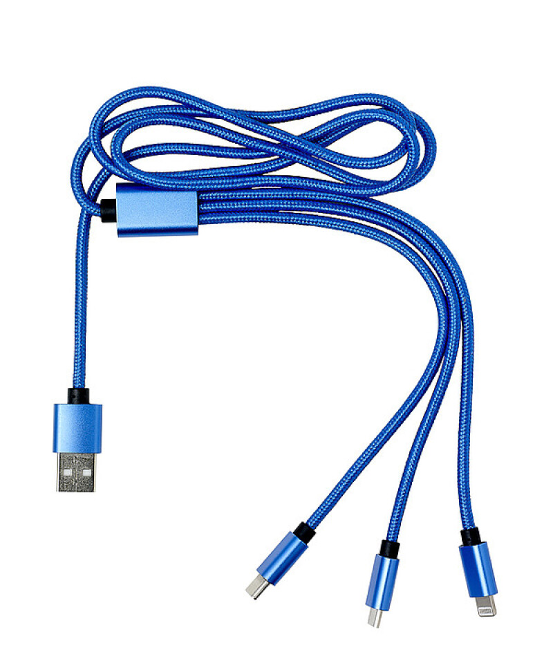 SORIALO Nabíjecí kabel 3v1, modrý