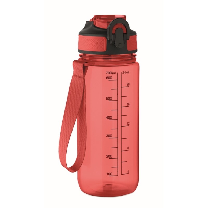 Sportovní láhev na vodu, 700ml, červená