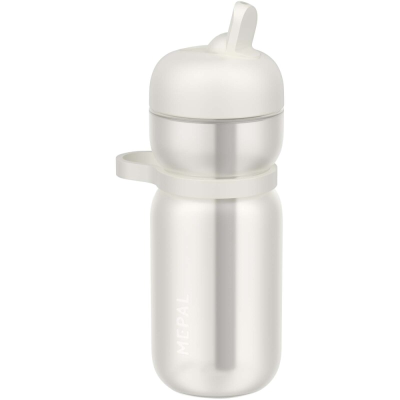 Sportovní láhev s vyklápěcím víčkem 600 ml, bílá