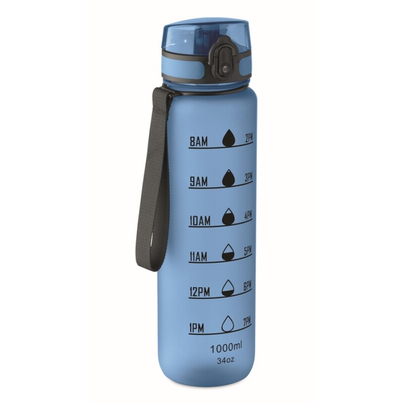 Sportovní RPET láhev 1000 ml, světle modrá