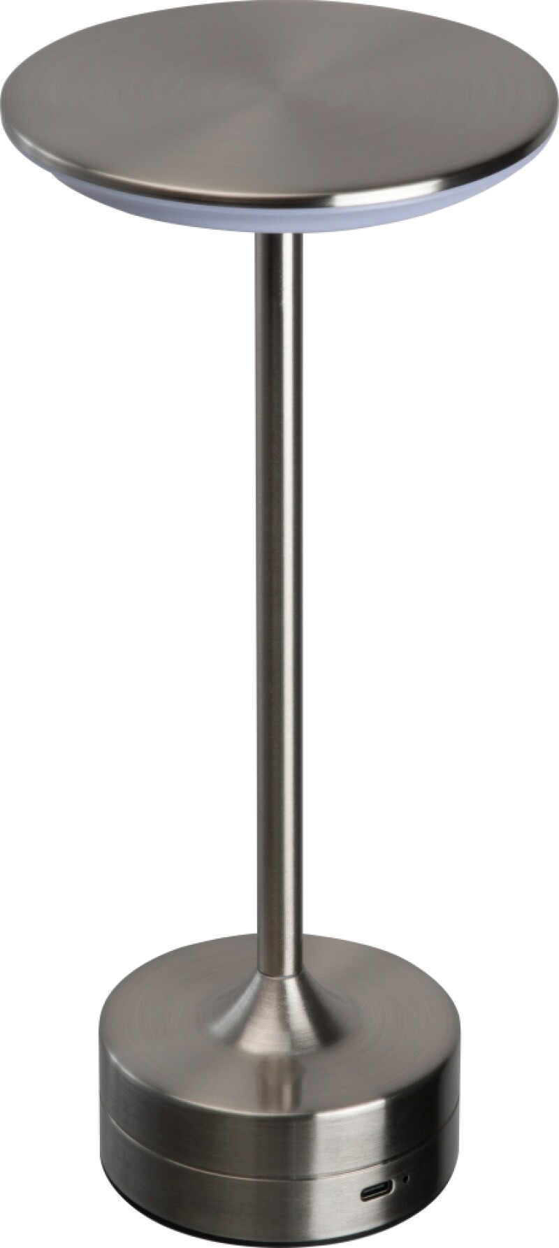 Stolní lampa z nerezové oceli, šedá
