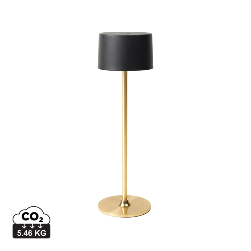 Stolní lampa z recyklovaného plastu, zlatá