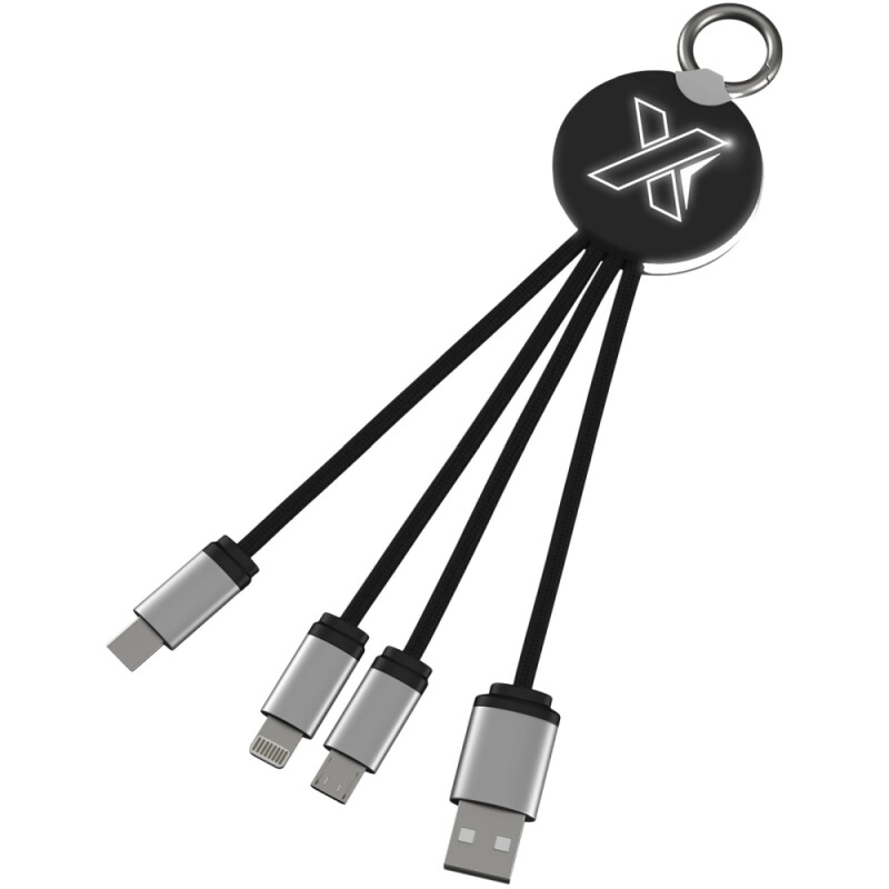 Světelný kabel s kroužkem SCX.design C16, černá