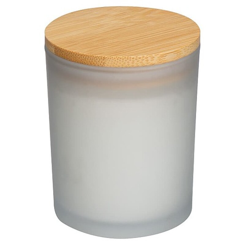Svíčka s bambusovým víčkem
