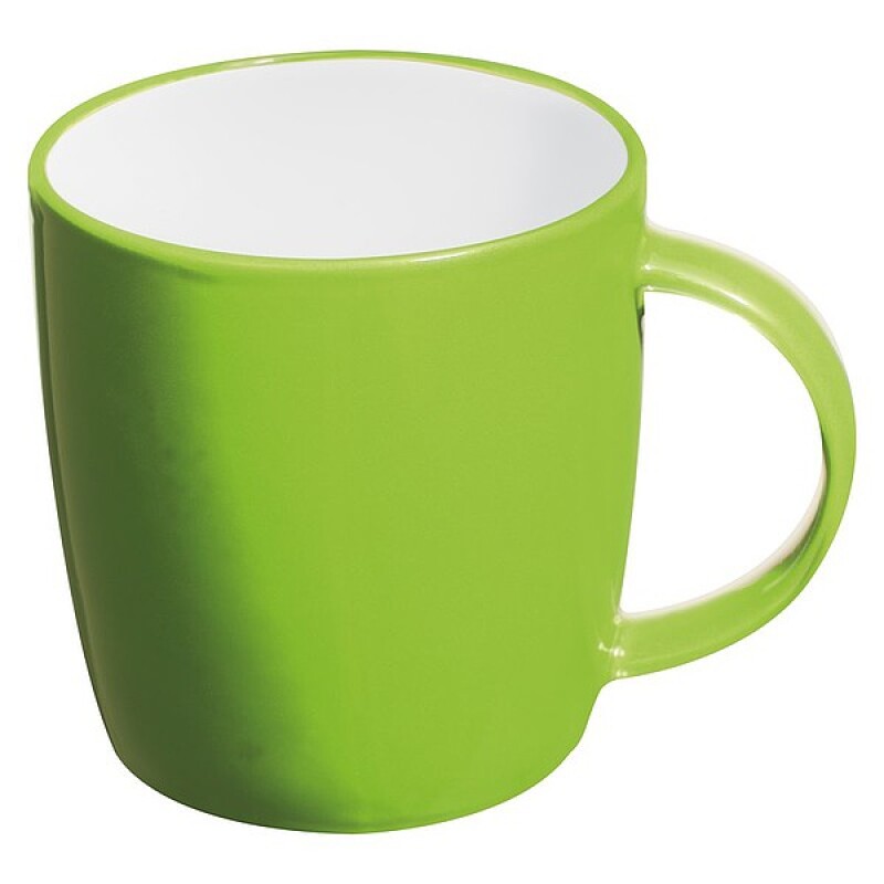 TEGATO Barevný keramický hrnek, 300 ml, zelená