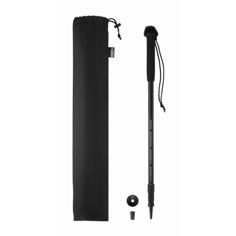 Teleskopická vycházková hůl, černá