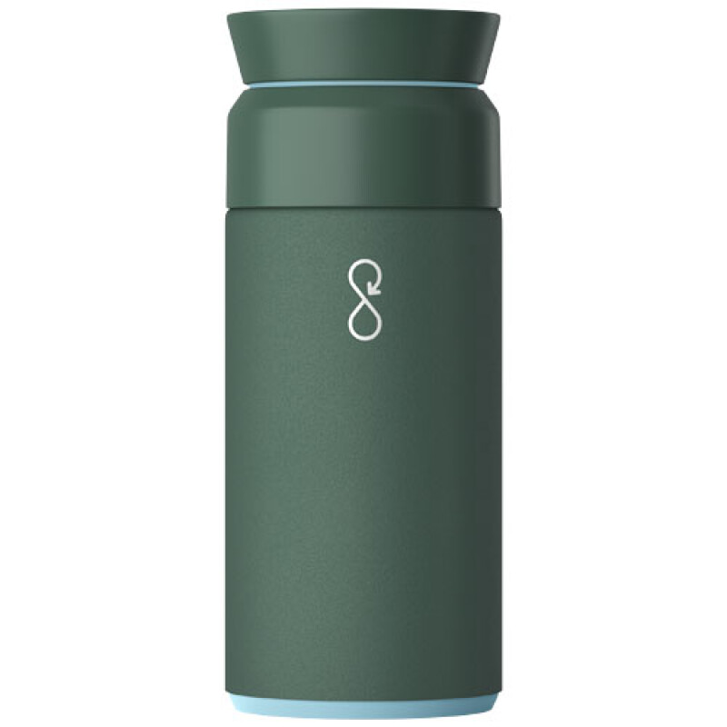 Termo láhev 350ml, z recyklovaných materiálů, zelená