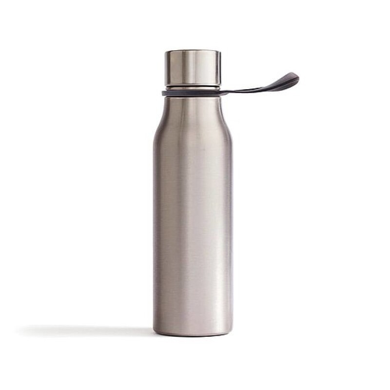 Termo láhev na pití, 450ml, stříbrná