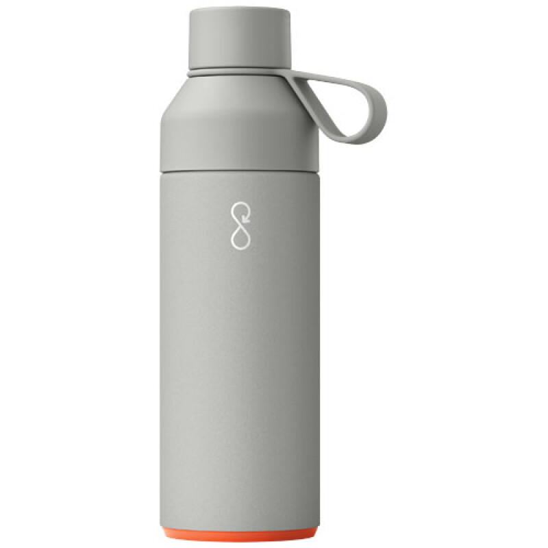 Termo láhev na pití, 500ml, z recyklovaných materiálů, šedá