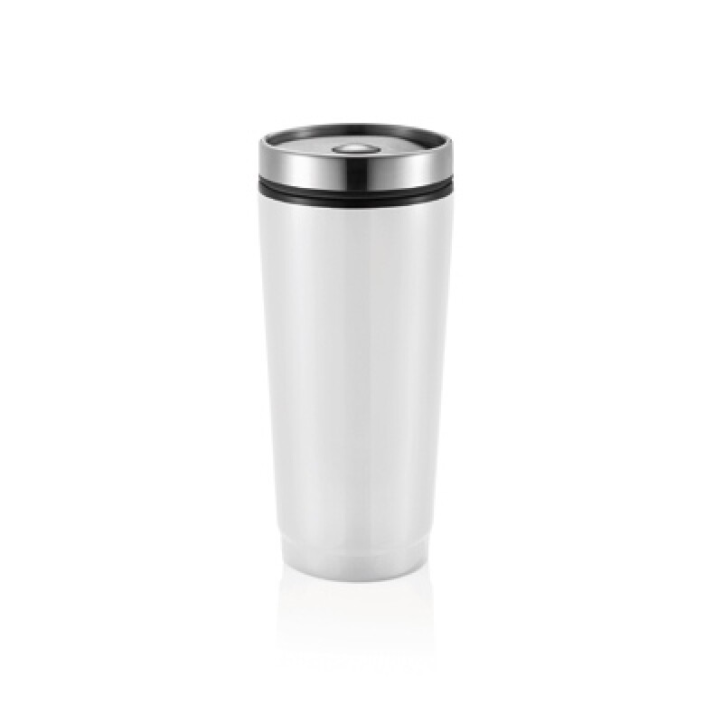 Termohrnek 0,3l, stříbrné víčko, bílý