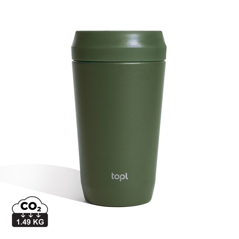 Termohrnek 354 ml z RCS recyklované oceli, zelená