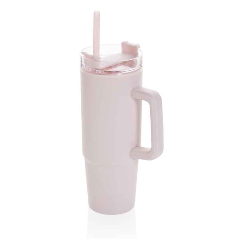 Termohrnek s madlem 750 ml z RCS recyklovaného plastu, růžová