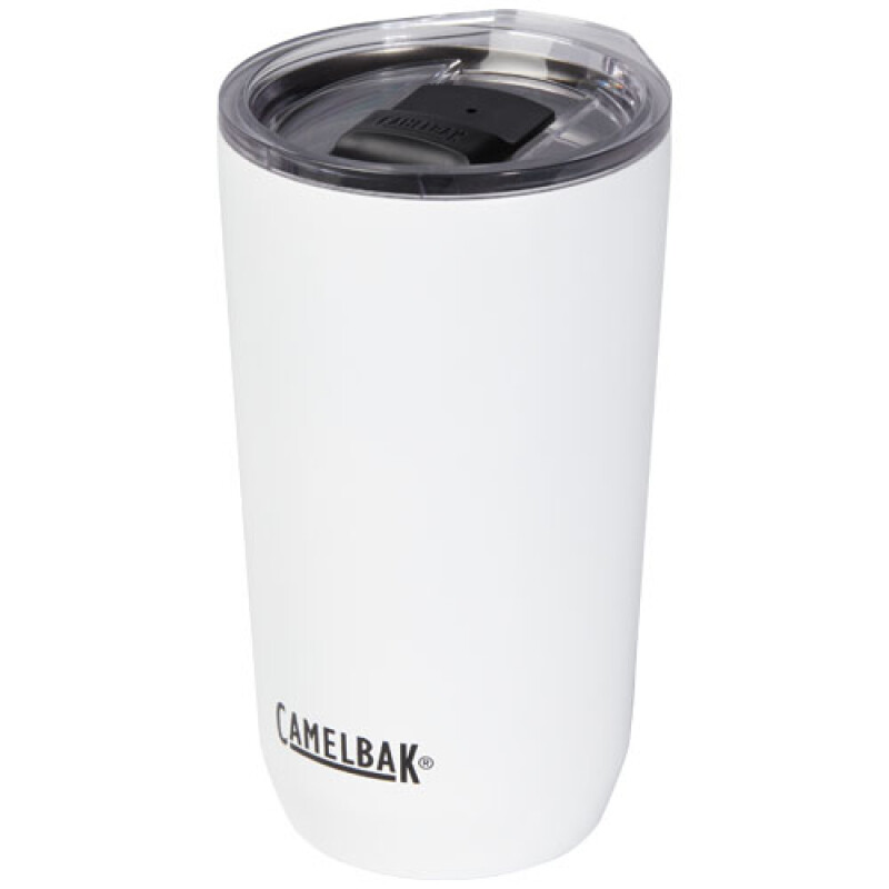Termohrnek z nerezu s plastovým víčkem, 500ml, bílý