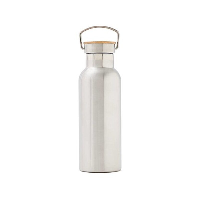 Termoska 500ml, s poutkem, stříbrná