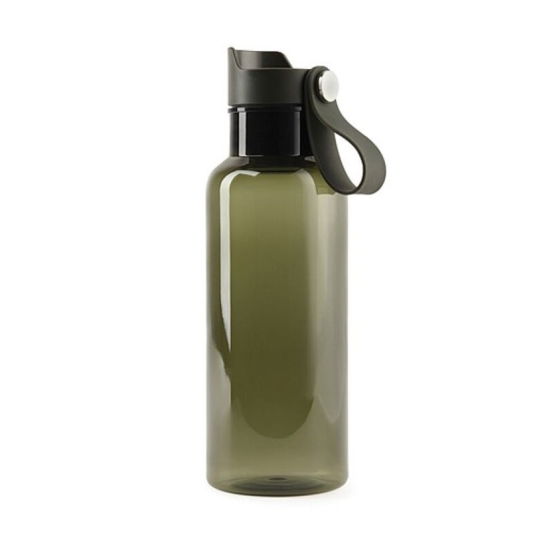 Transparentní láhev na pití 600ml, z RPET, zelená