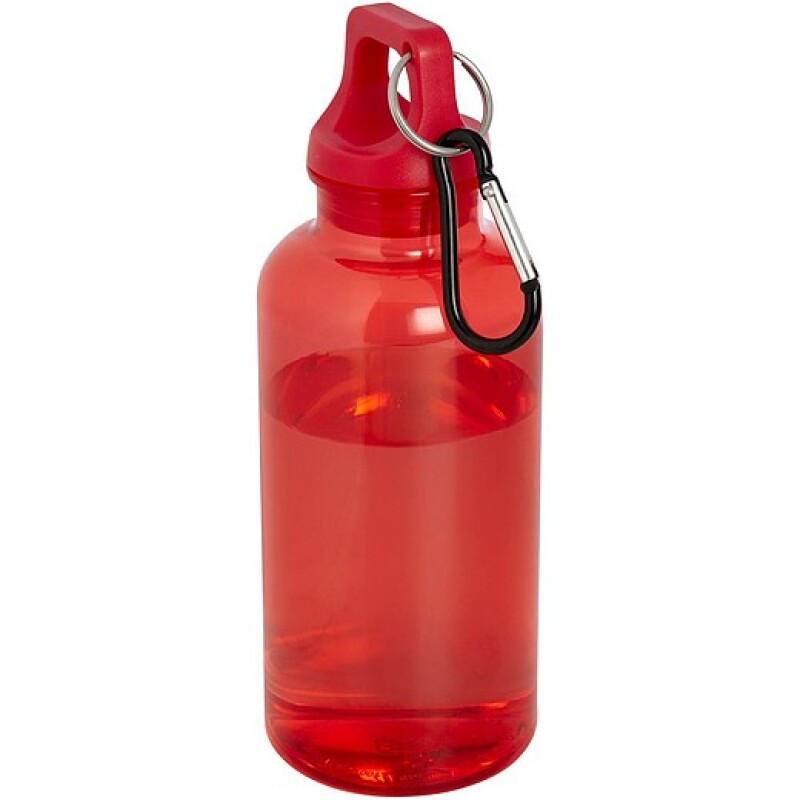 Transparentní láhev z recyklovaného plastu, 1l, modrá