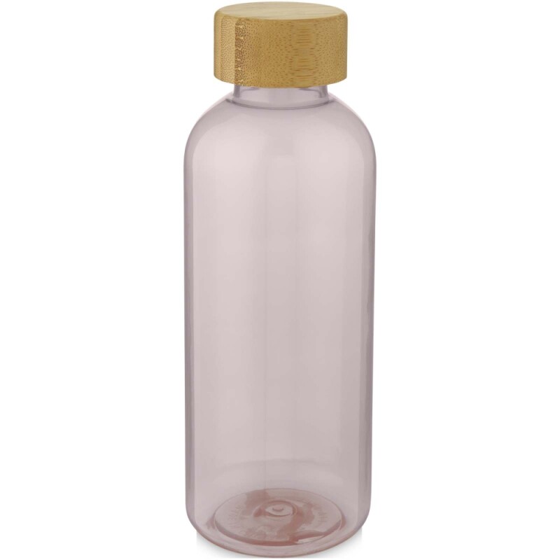Transparentní láhev z recyklovaného plastu, 650ml, růžová