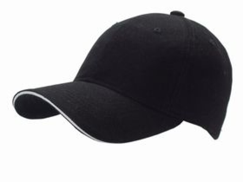 Trendy kšiltovka se sendvičovým kšiltem, černá