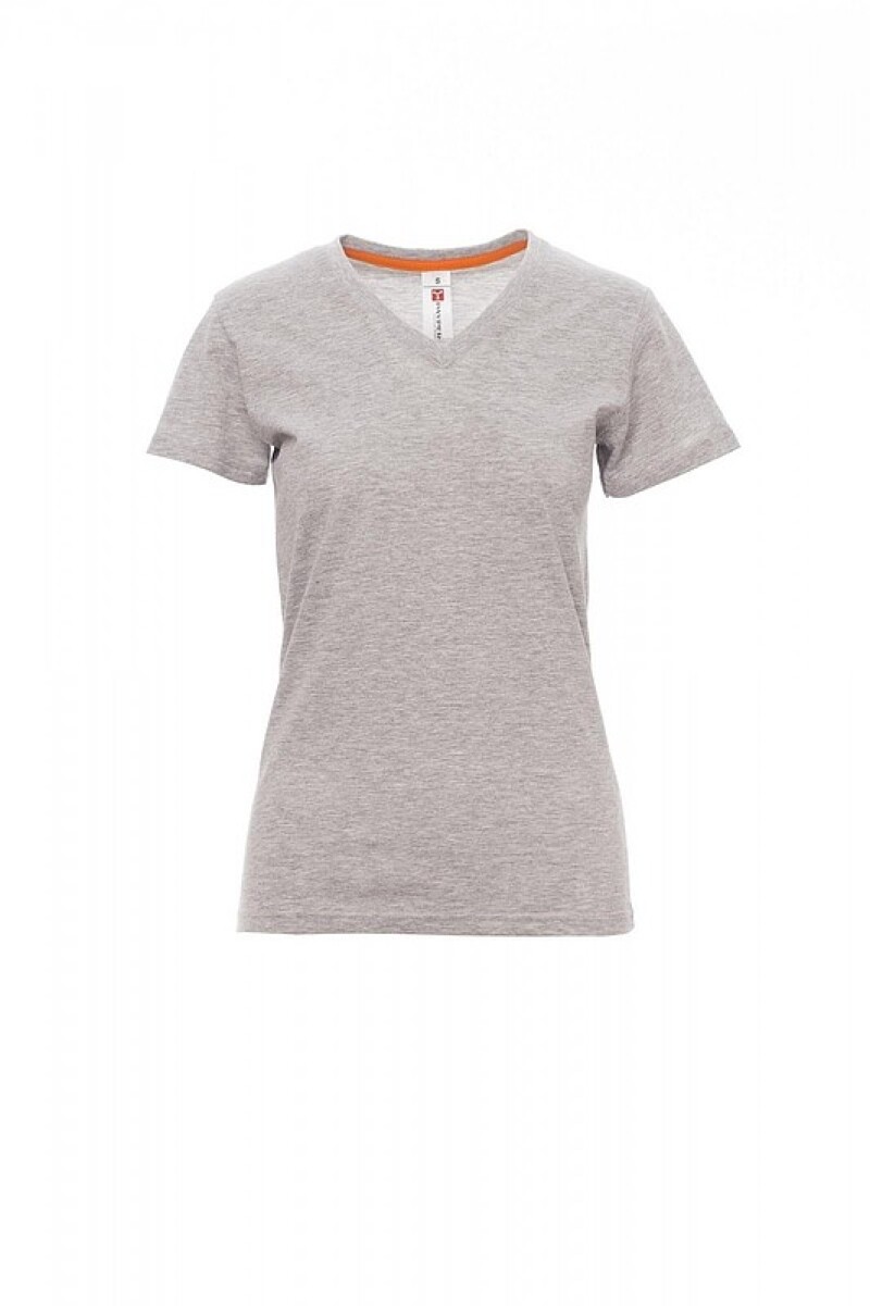 Tričko dámské PAYPER V-NECK šedý melír XL