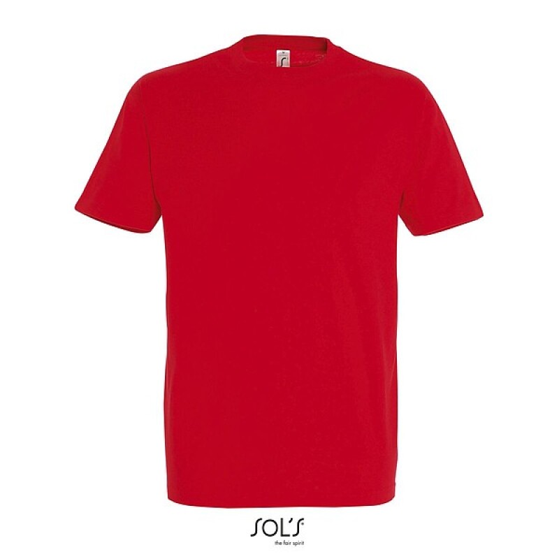 Tričko SOLS IMPERIAL MEN, červená, 4XL