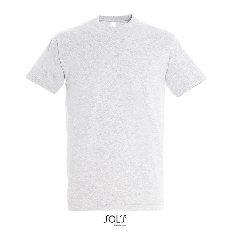 Tričko SOLS IMPERIAL MEN, světle šedá, 4XL