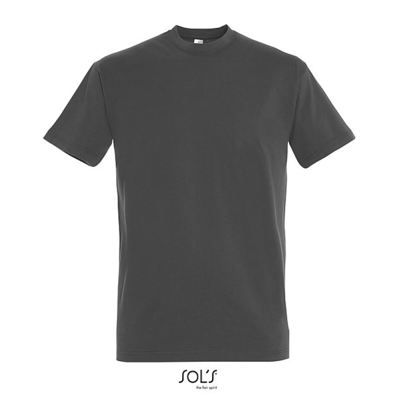 Tričko SOLS IMPERIAL MEN, tmavě šedá, 4XL
