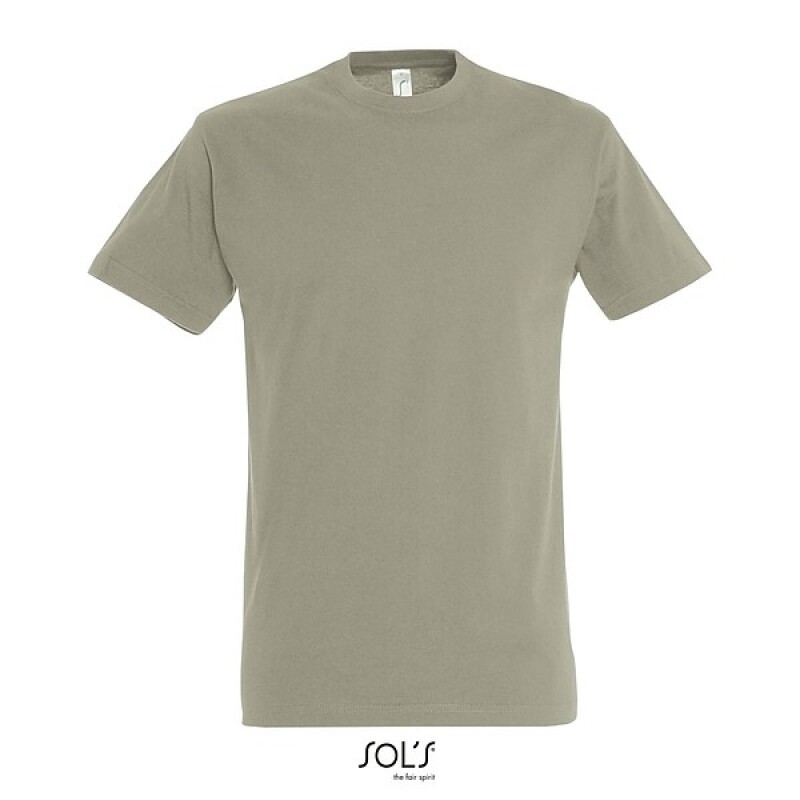 Tričko SOLS IMPERIAL MEN, vojenská zelená světlá, XL