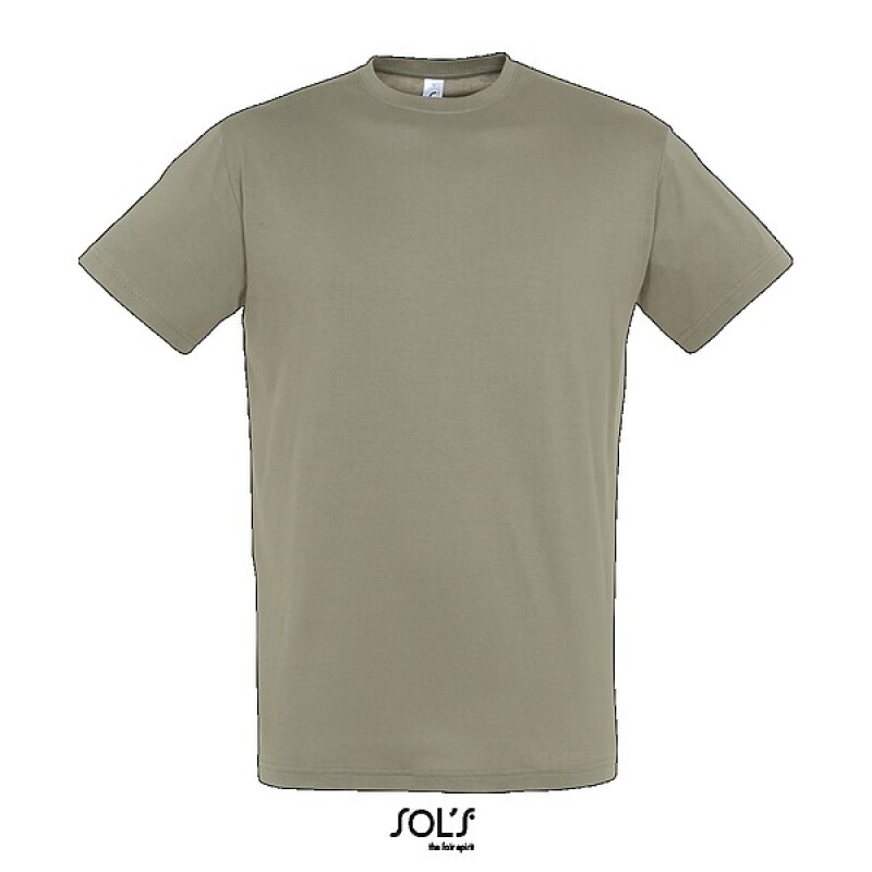 Tričko SOLS REGENT, vojenská zelená světlá, M