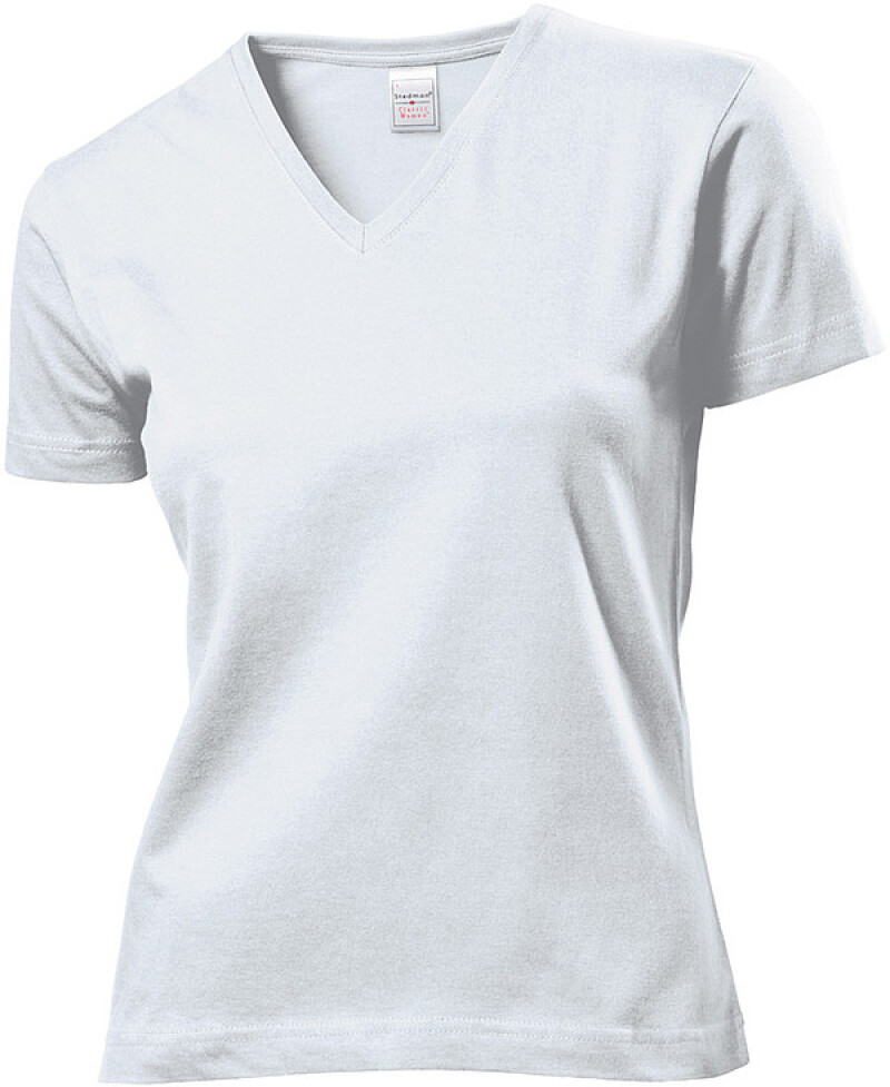 Tričko STEDMAN CLASSIC V-NECK WOMEN bílá XL