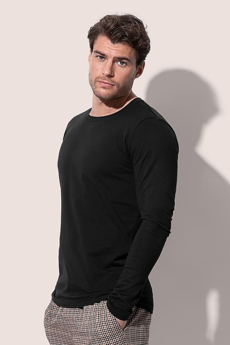 Tričko STEDMAN CLIVE (LONG SLEEVE) černá XXL