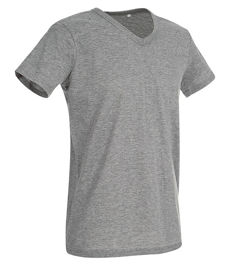 Tričko STEDMAN STARS BEN V-NECK tmavě šedý melír S