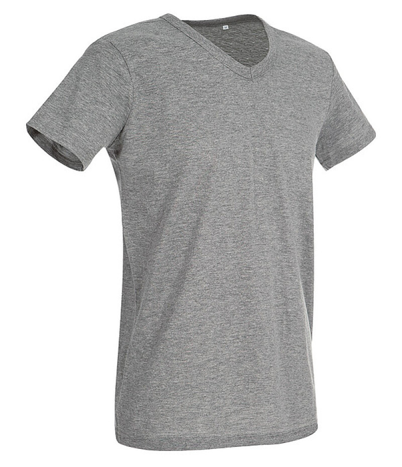 Tričko STEDMAN STARS BEN V-NECK tmavě šedý melír XXL