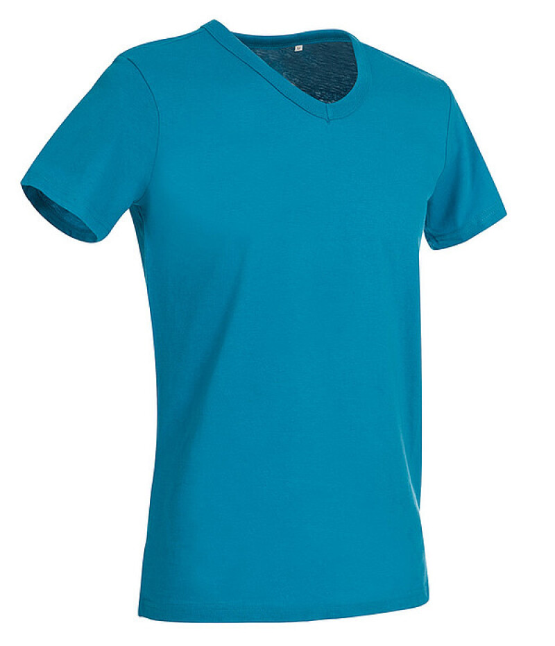 Tričko STEDMAN STARS BEN V-NECK tyrkysově modrá M