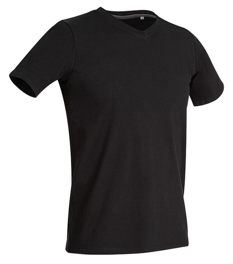 Tričko STEDMAN STARS CLIVE V-NECK černá XXL