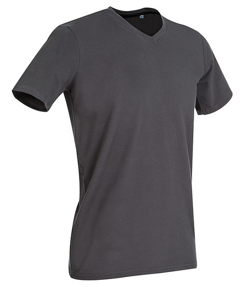 Tričko STEDMAN STARS CLIVE V-NECK středně šedá XL