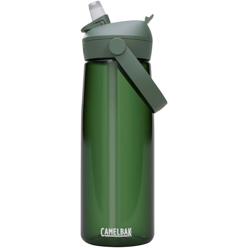Tritanová láhev na vodu s výklopným brčkem 750ml, vojenská zelená světlá