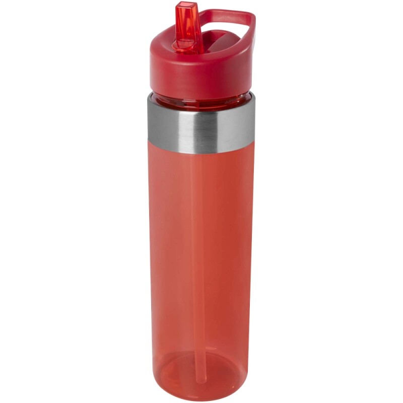 Tritanová láhev s víčkem s hubicí 650ml , červená