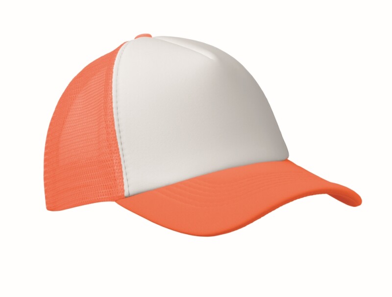 Truckers kšiltovka, fluo oranžová