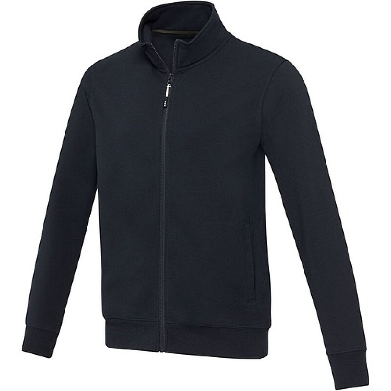 Unisex celorozepínací svetr z recyklované bavlny i polyesteru, ELEVATE GALENA, navy, vel. XL