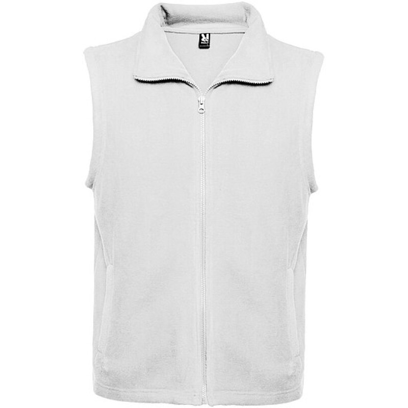 Unisex fleecová vesta, ROLY BELLAGIO, bílá, vel. 2XL