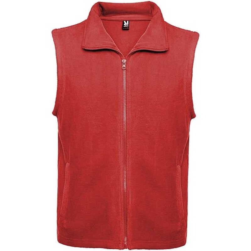 Unisex fleecová vesta, ROLY BELLAGIO, červená, vel. 2XL