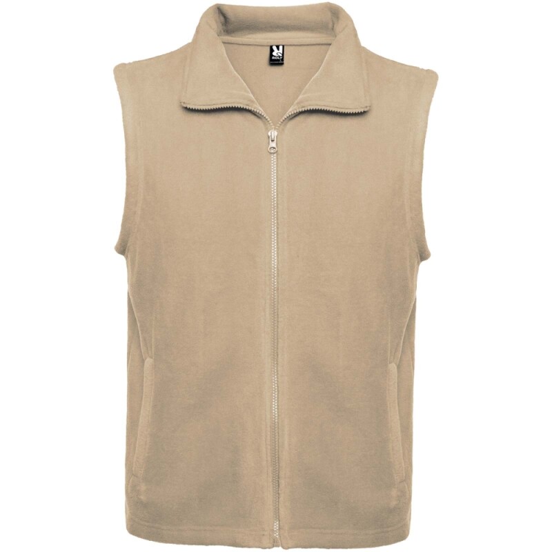 Unisex fleecová vesta Roly Bellagio, velikost 2XL, béžová
