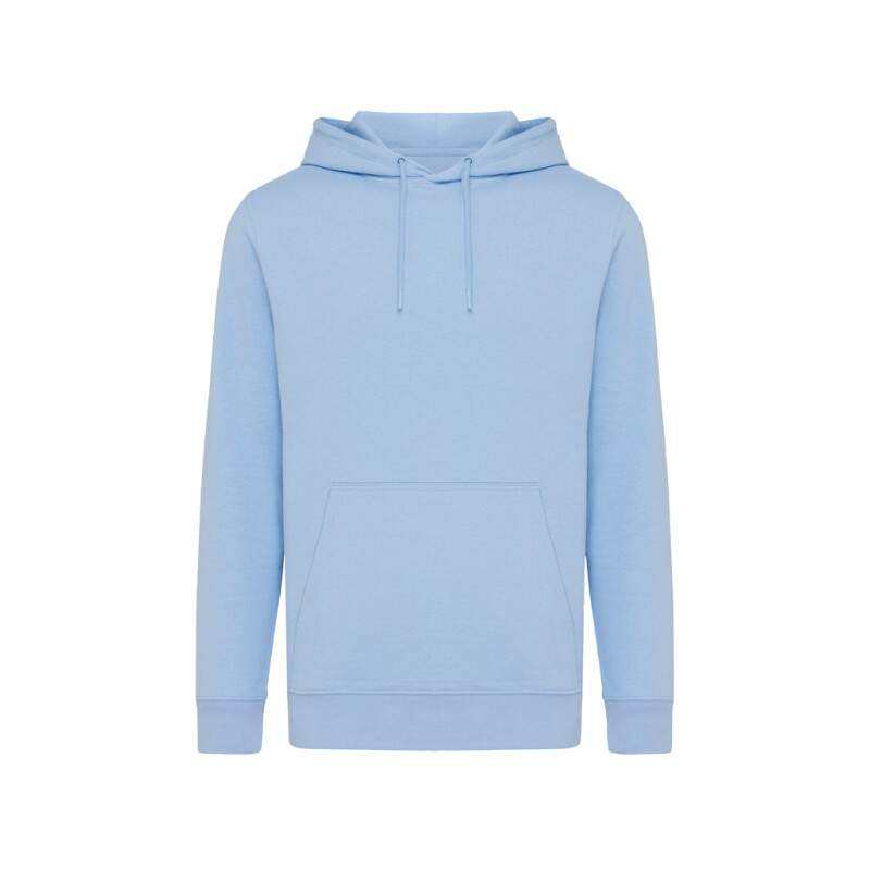 Unisex lehká mikina s kapucí Iqoniq Rila, světle modrá, velikost XXS
