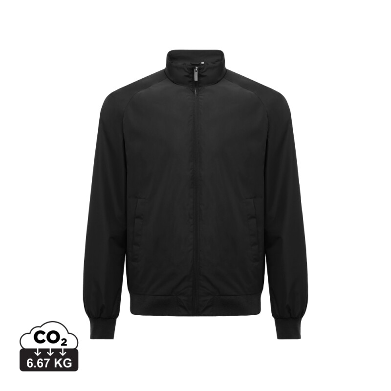 Unisex městská bunda Iqoniq Odin z recyklovaného polyesteru, velikost 3XL, černá